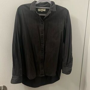 Black button down shirt. Worn twice